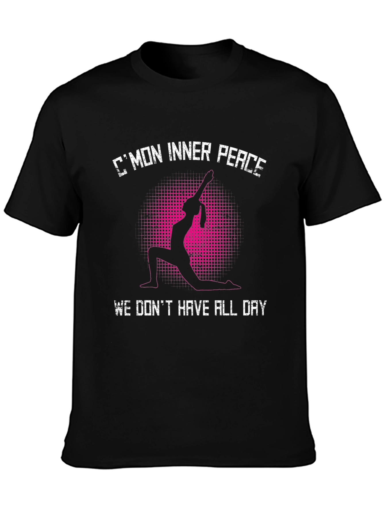 Yoga Inner Peace Black T-Shirt