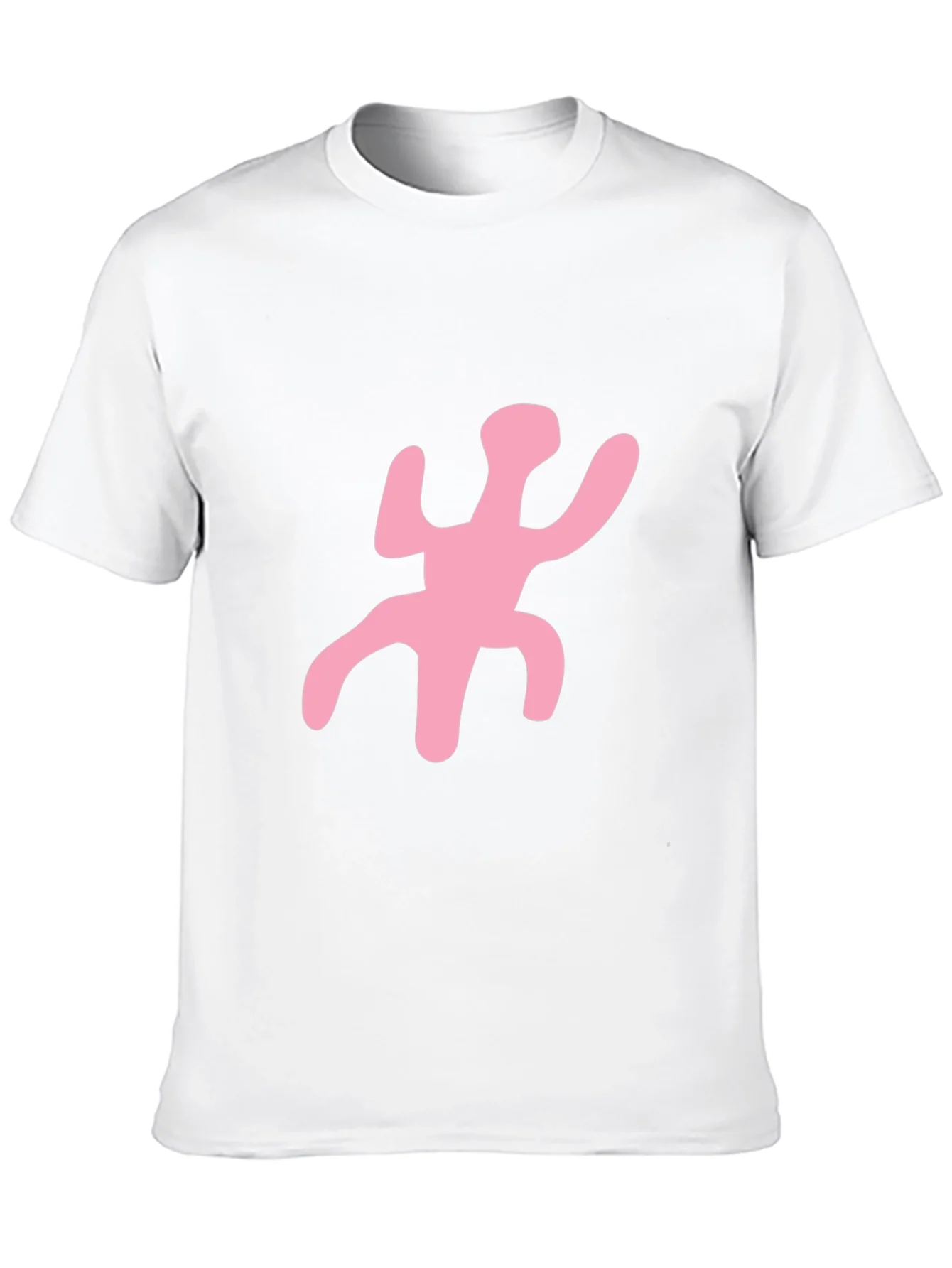 Funky Pink Figure Black T-Shirt