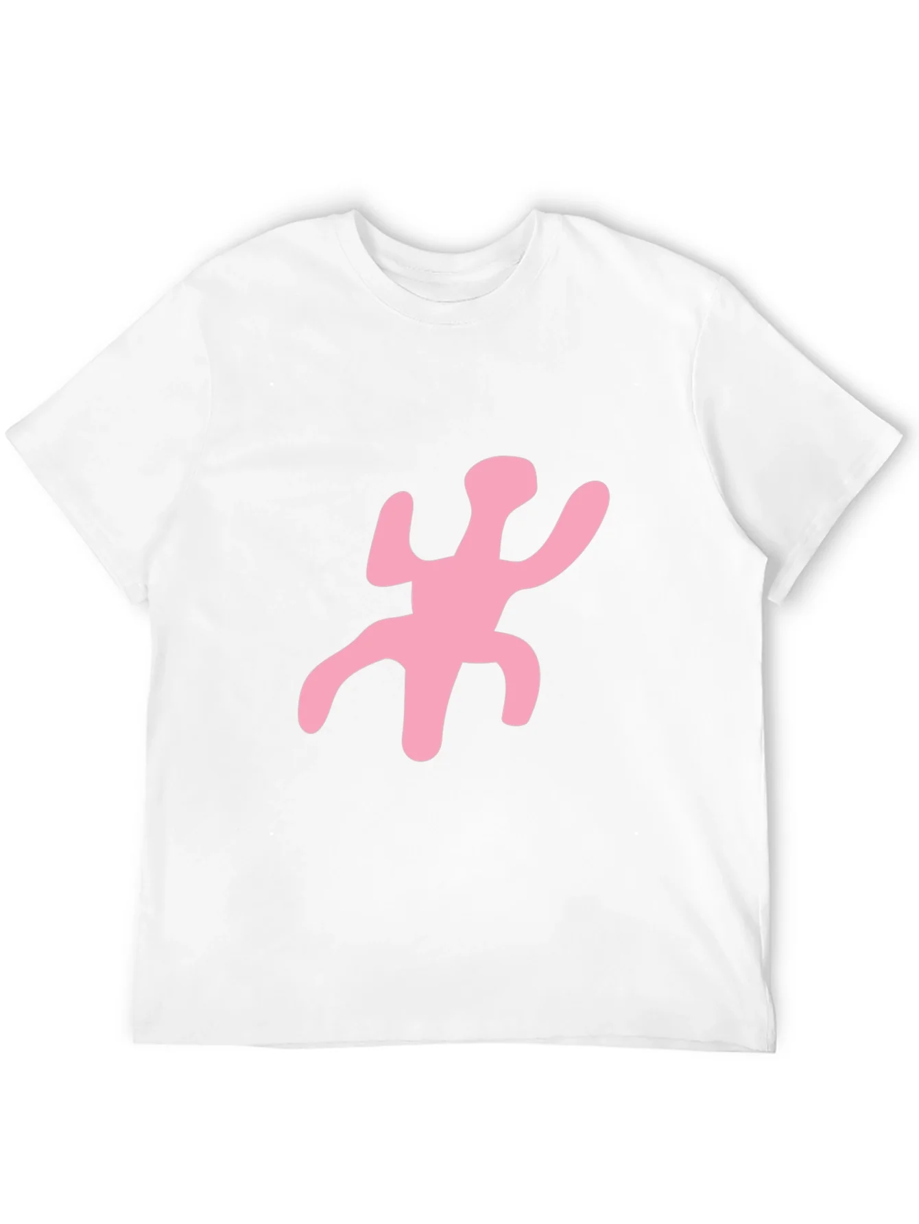Funky Pink Figure Black T-Shirt
