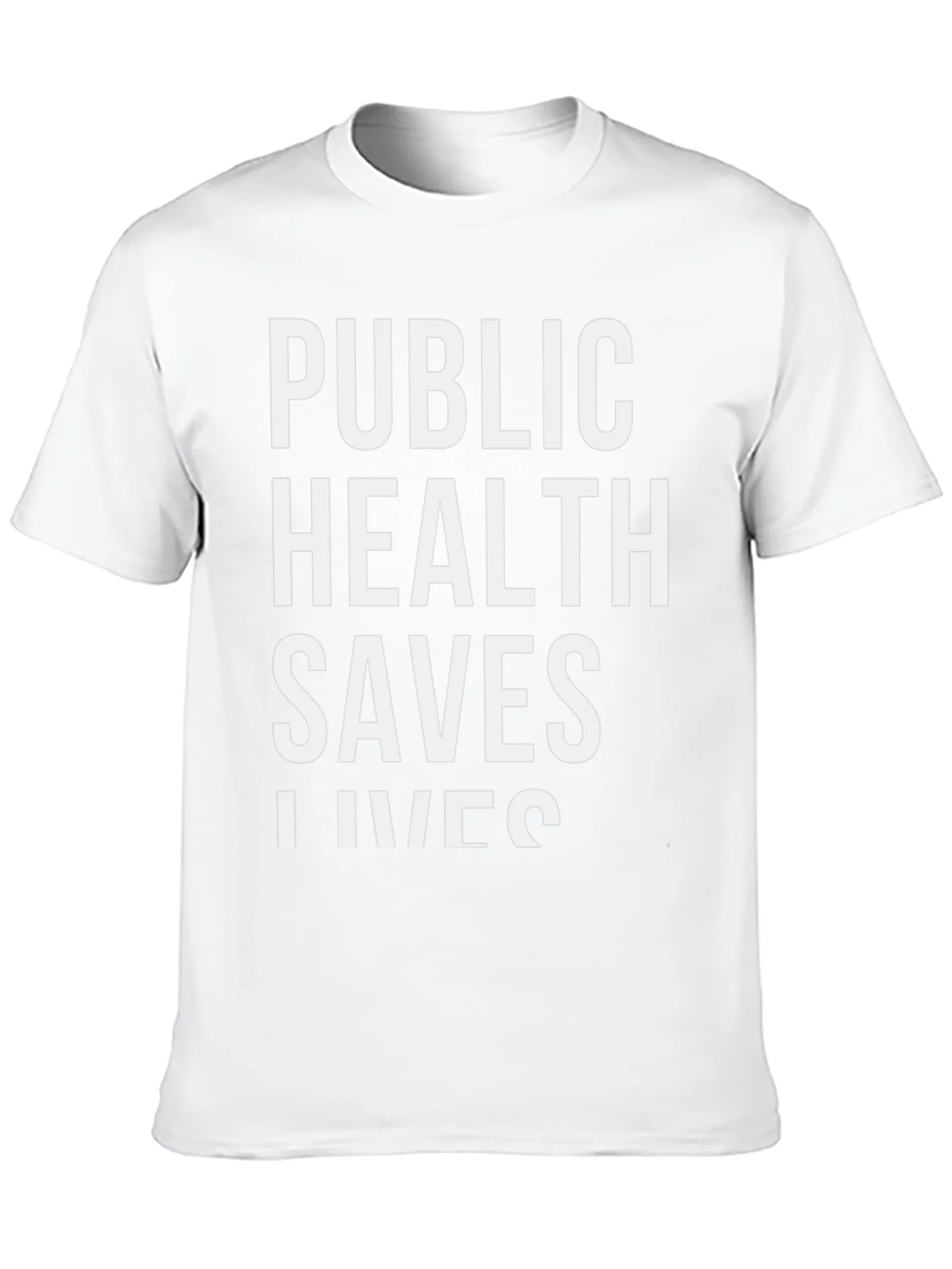 Public Health Saves Lives Black Graphic Tee