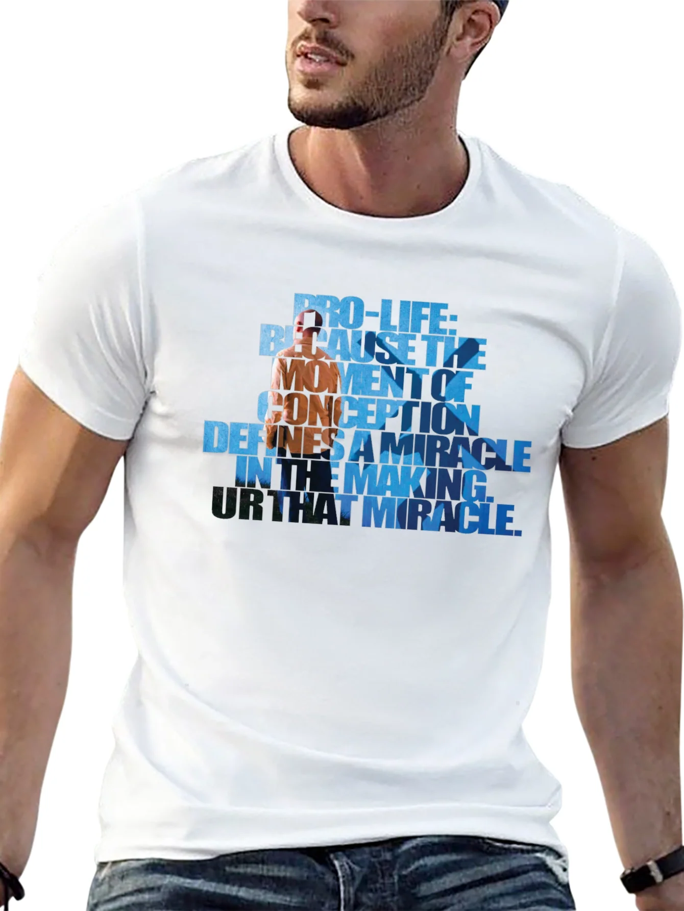 Pro-Life Graphic Tee - Because The Moment of Conception