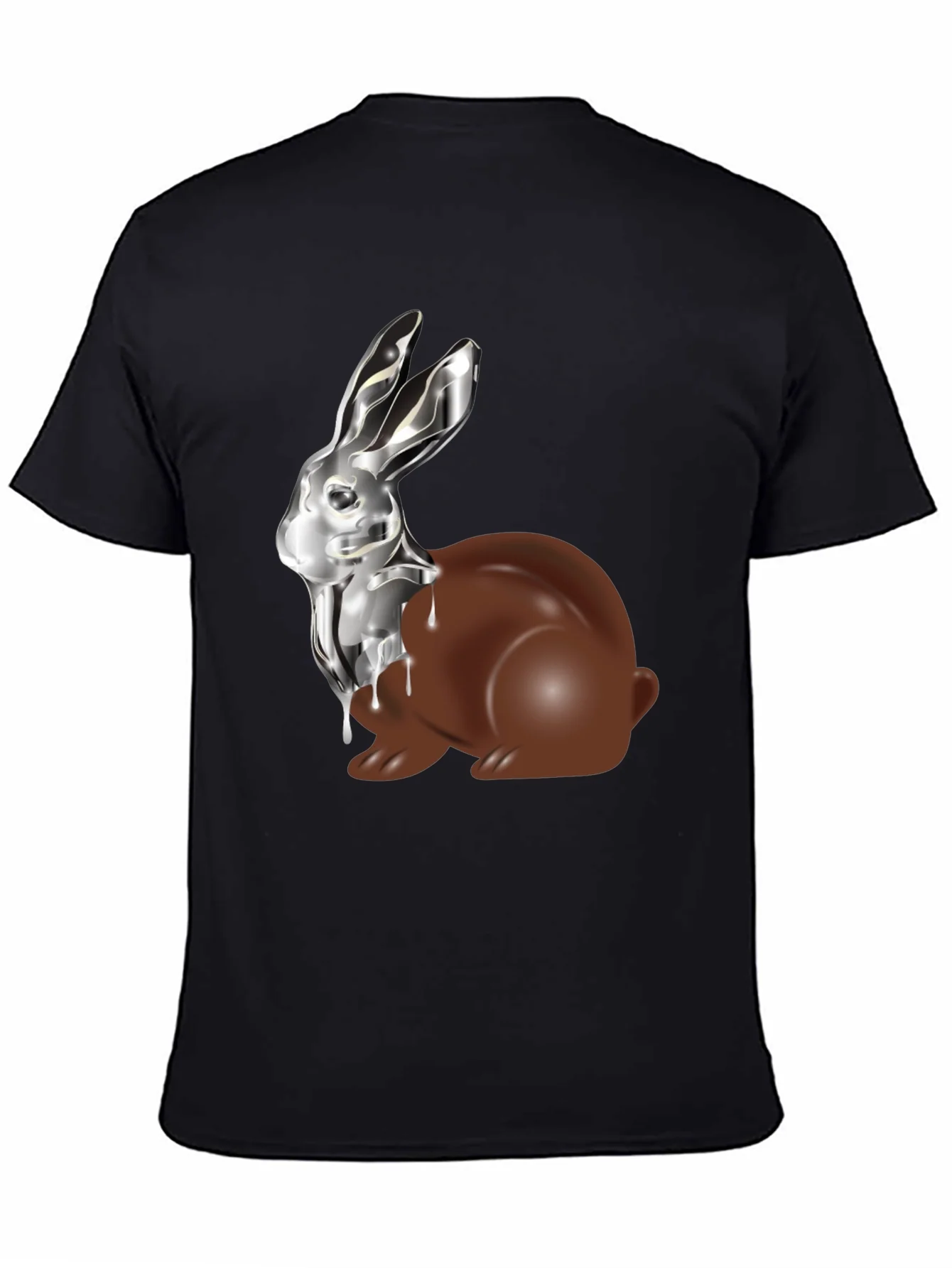 Chocolate & Silver Bunny T-Shirt