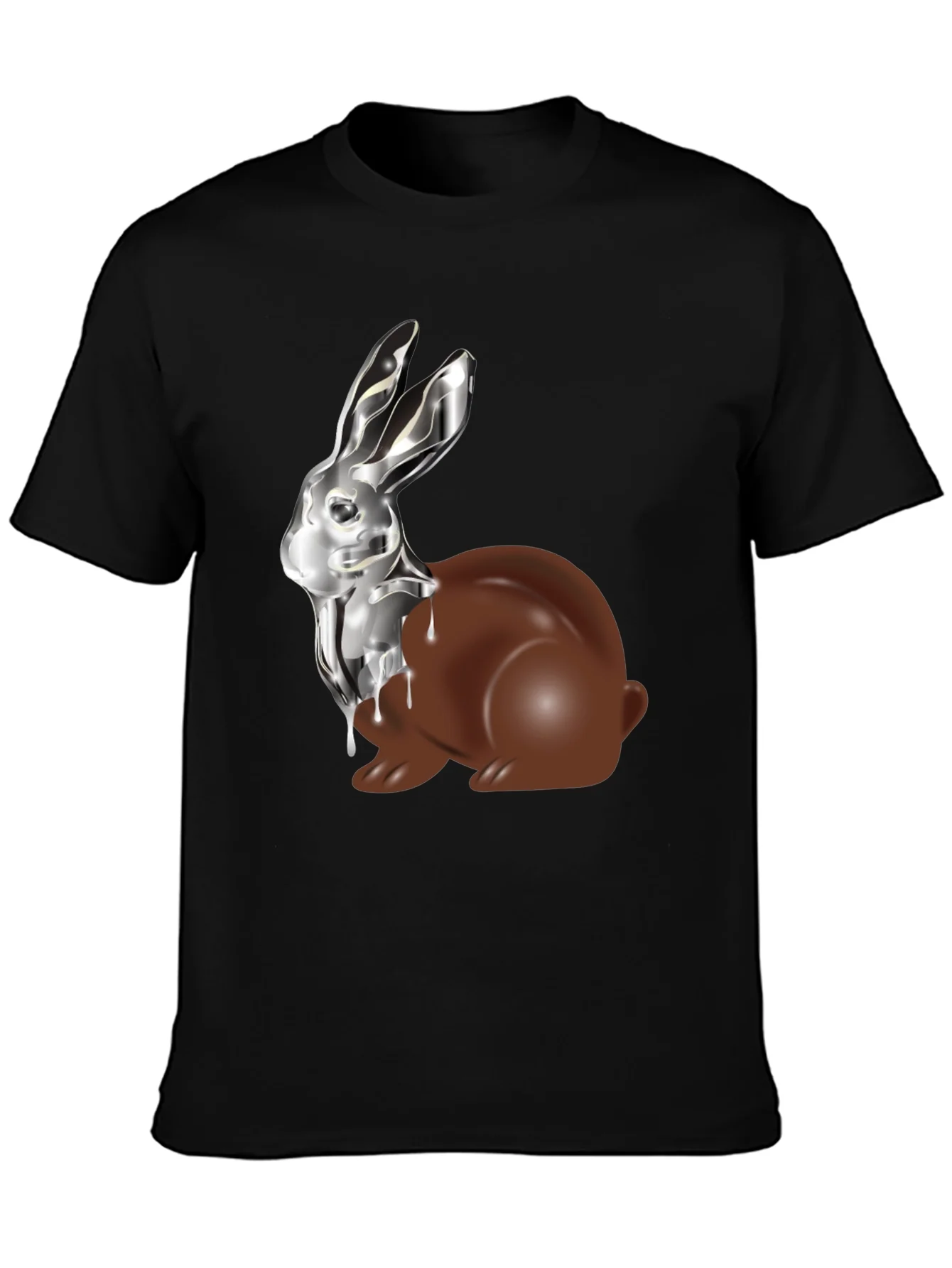 Chocolate & Silver Bunny T-Shirt