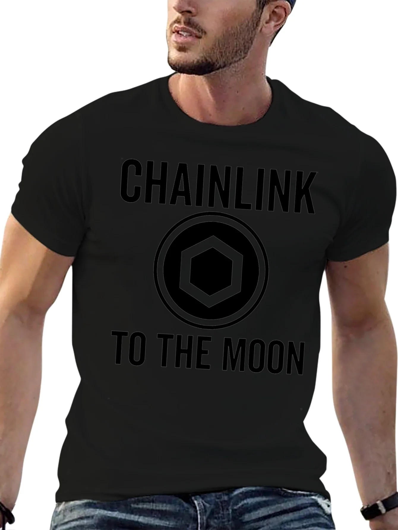 Chainlink To The Moon Crypto T-Shirt