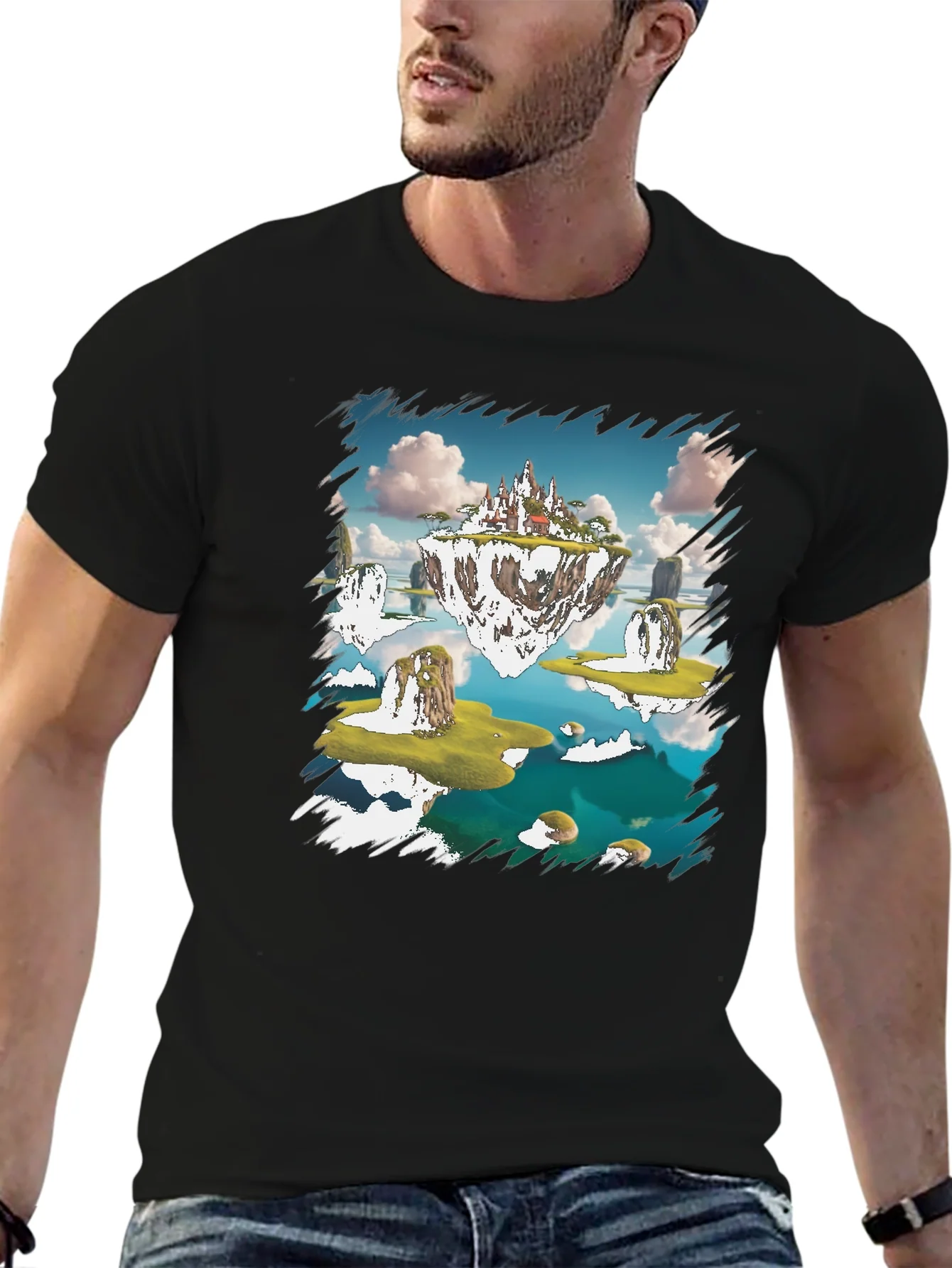Fantasy Island Graphic Tee - Black
