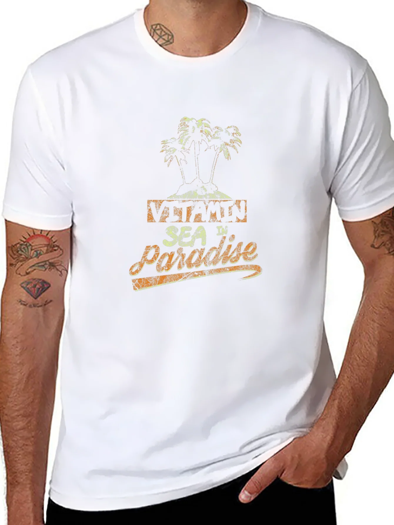 Vitamin Sea in Paradise T-Shirt - Tropical Island Design