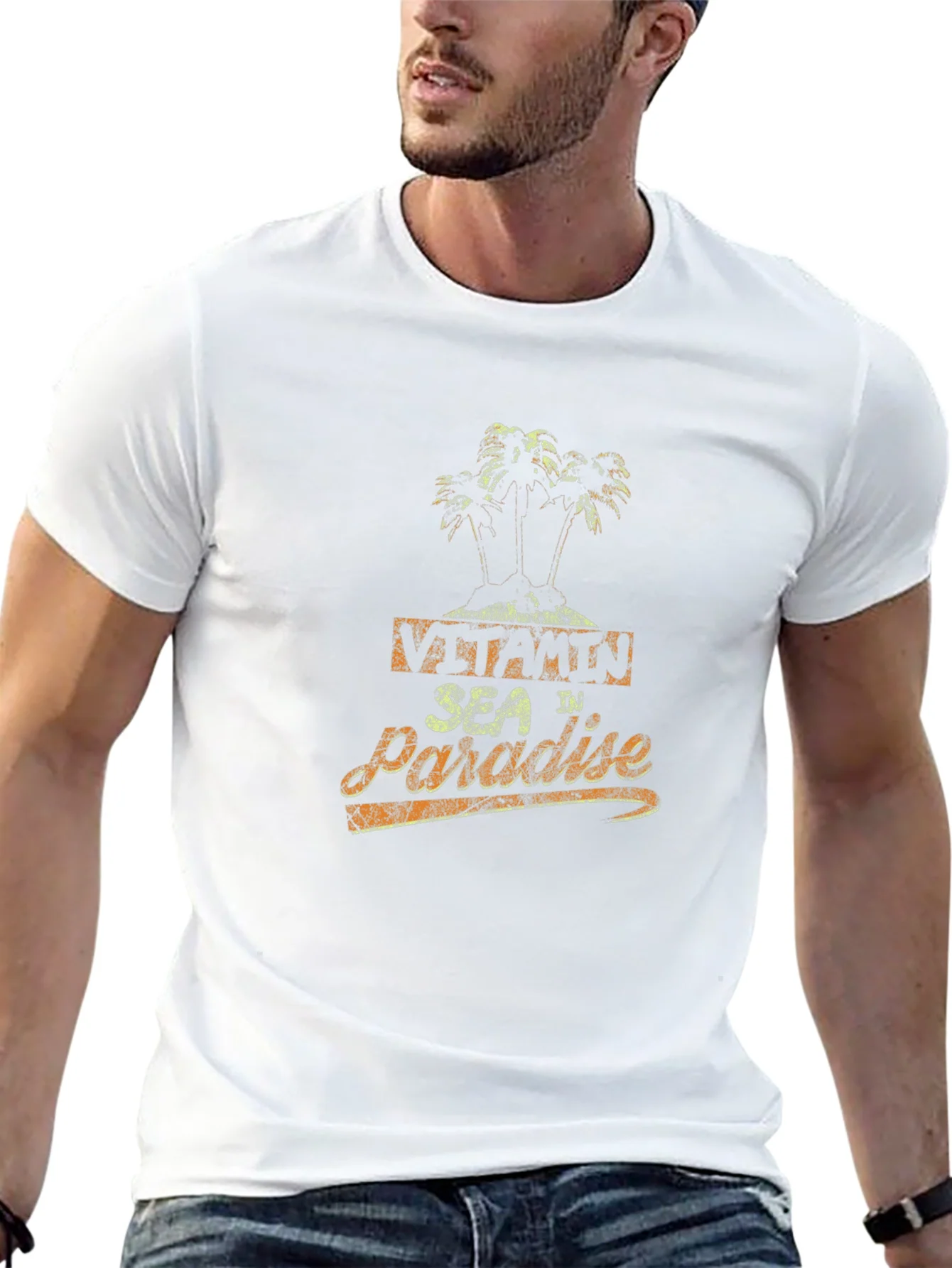 Vitamin Sea in Paradise T-Shirt - Tropical Island Design
