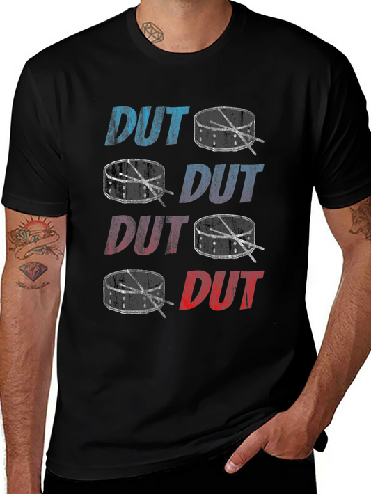 Drums T-Shirt DUT Graphic Print
