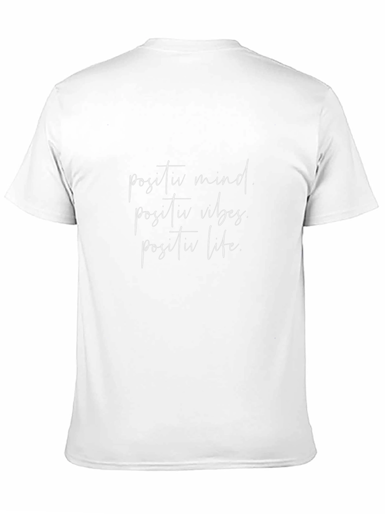 Positive Mind Vibes Life Black Graphic T-Shirt