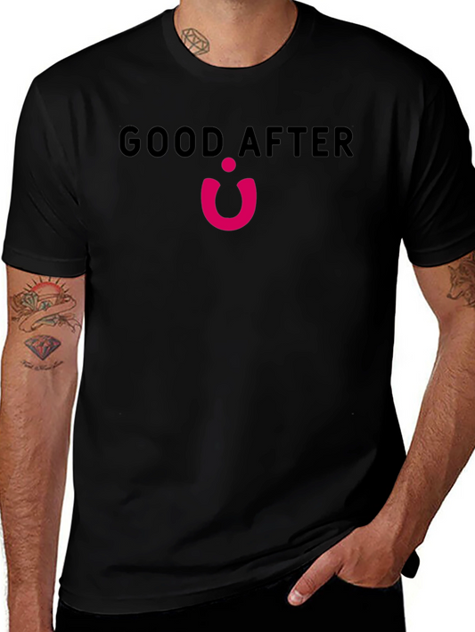 Good After Pink Logo Black T-Shirt