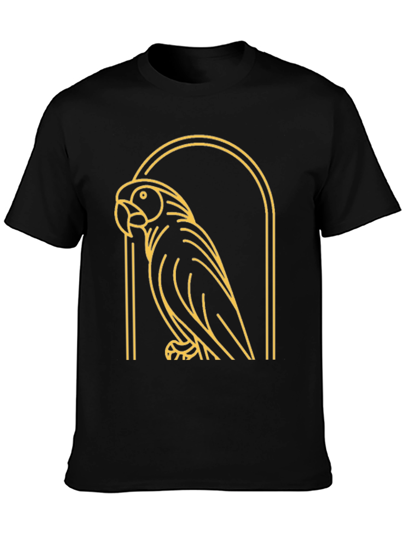 Parrot Graphic Tee - Modern Bird Design