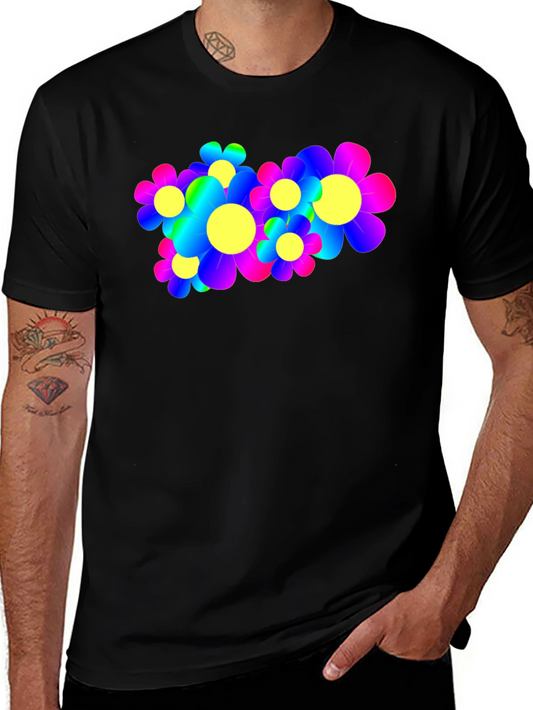 Psychedelic Flower Power Graphic Tee