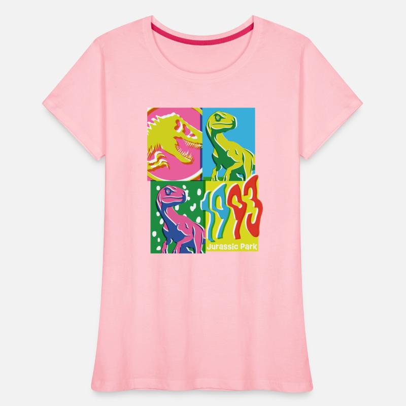 Jurassic Park 1993 Velociraptor Colourful