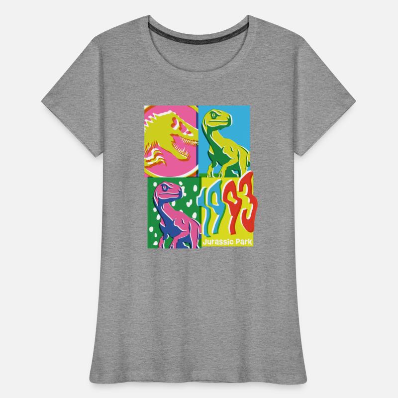 Jurassic Park 1993 Velociraptor Colourful