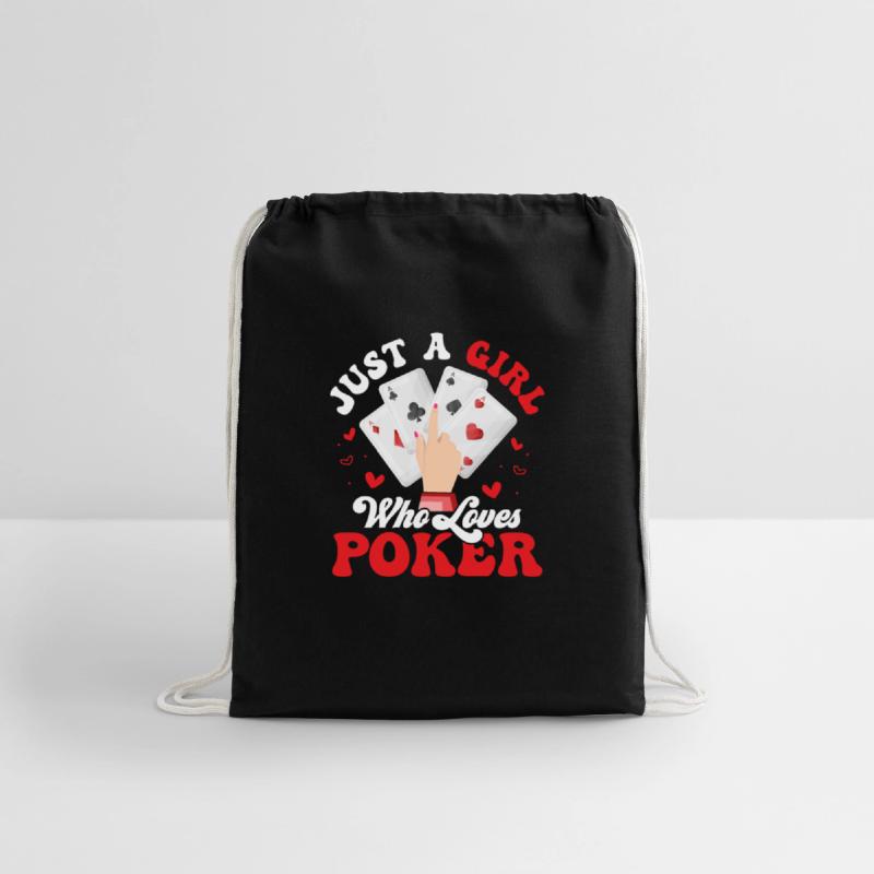 Just A Girl Who Loves Poker Gambling Card Player