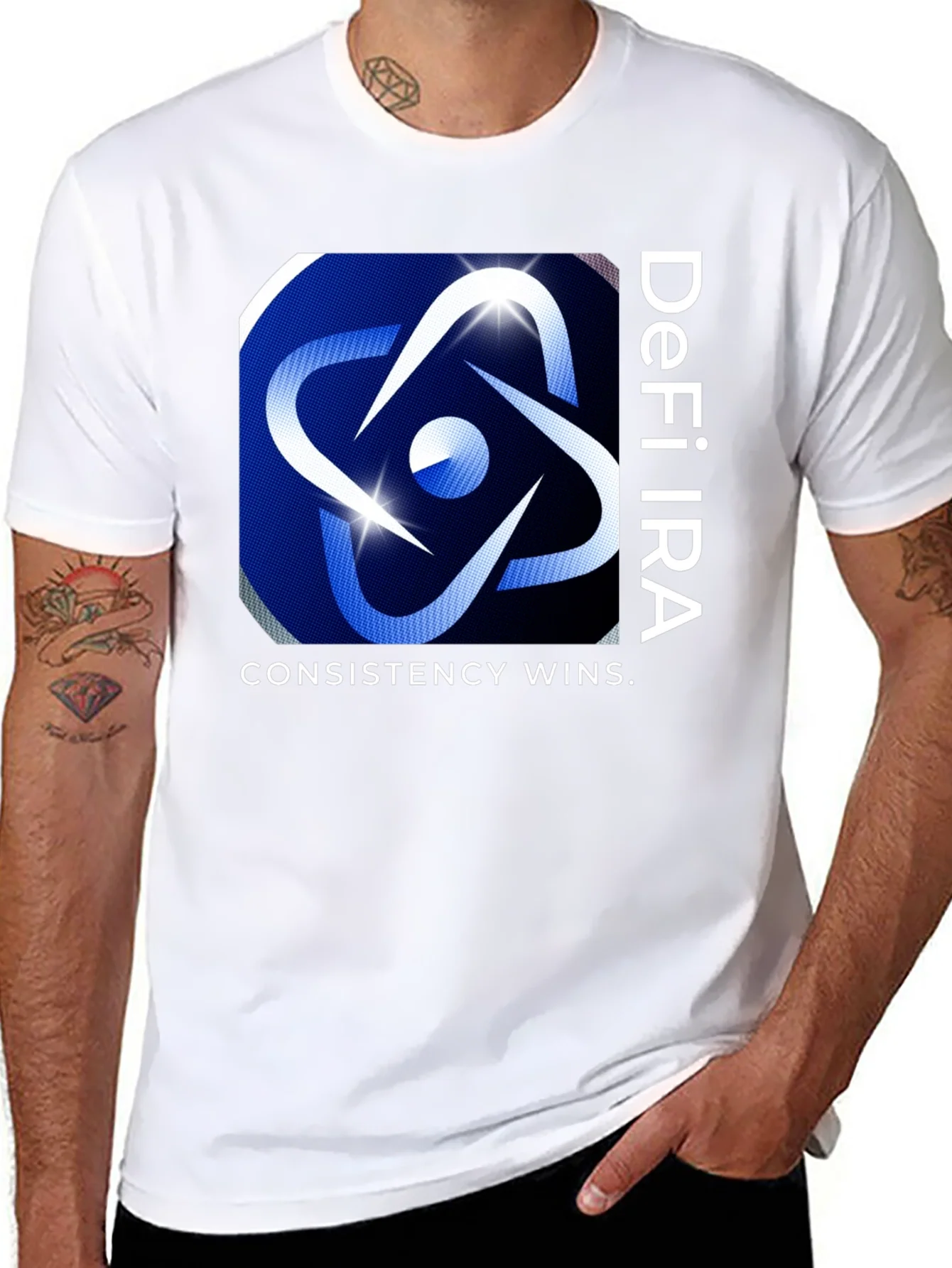 DeFi IRA Consistency Wins Graphic Tee