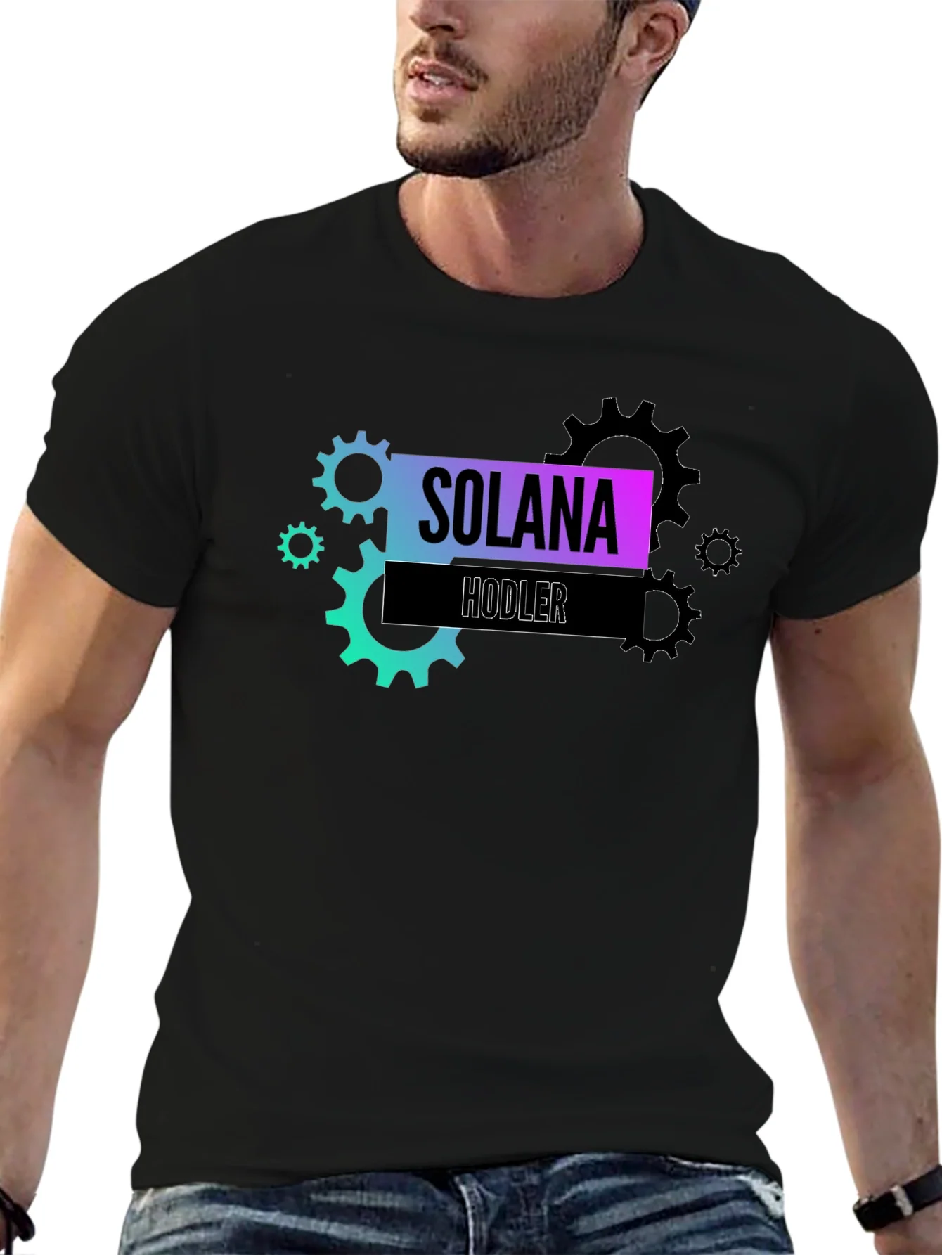 Solana Hodler Black T-Shirt