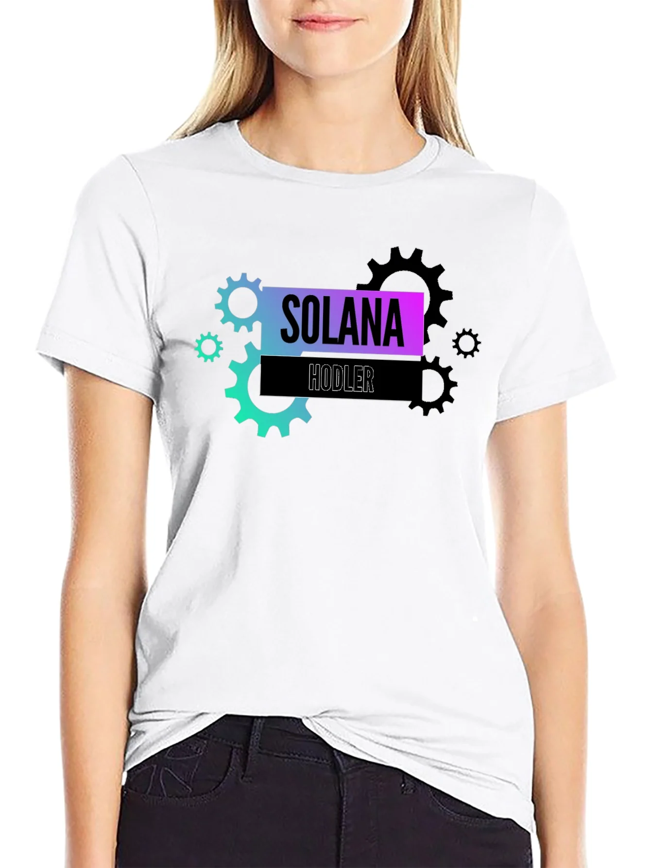 Solana Hodler Black T-Shirt