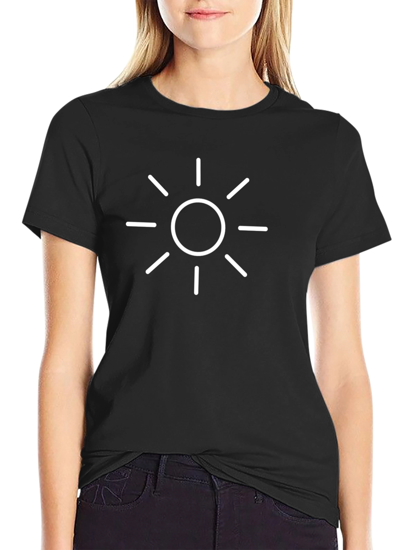 Radiant Sun Graphic Tee - Black