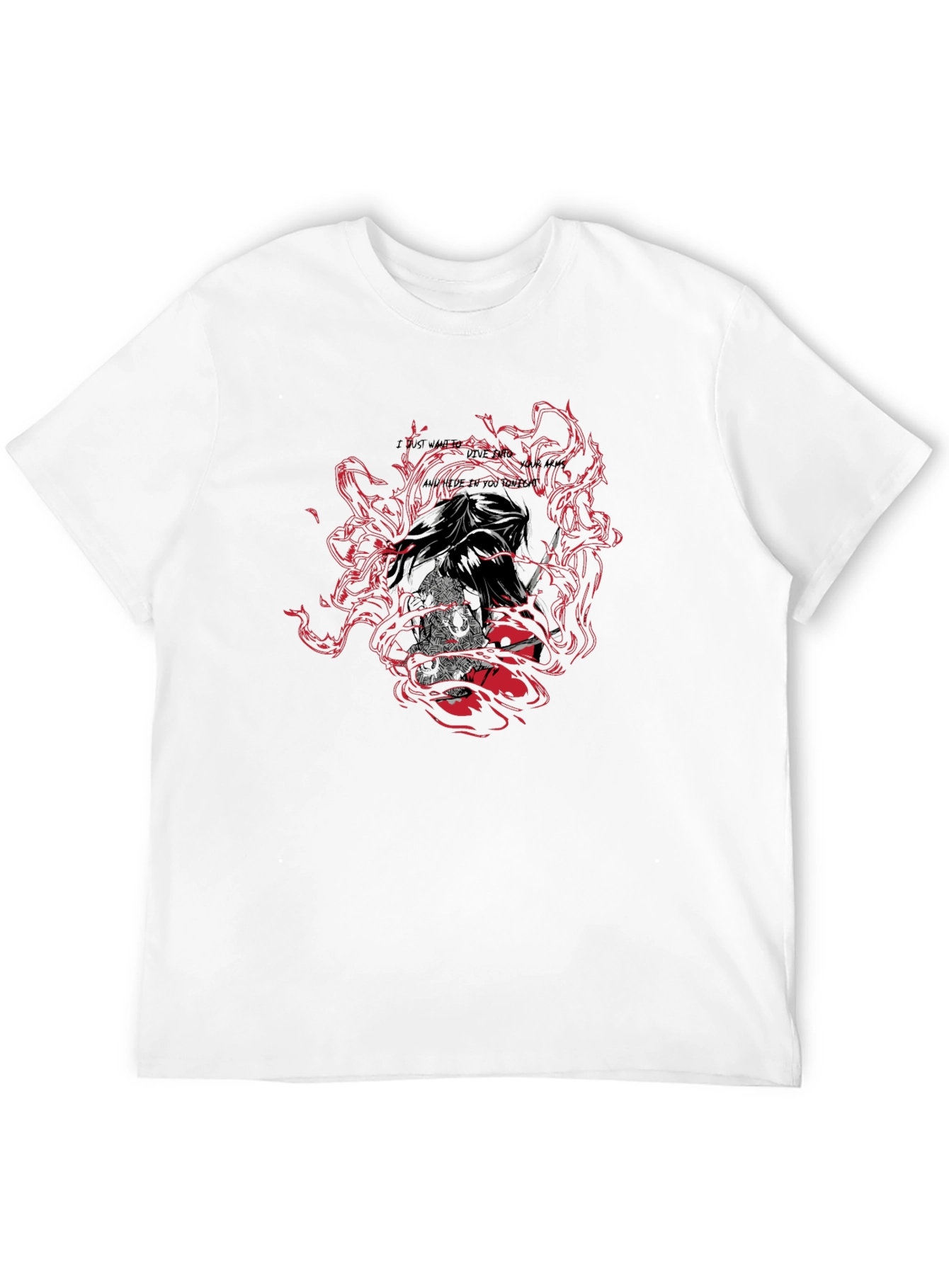 Edgy Graphic Print Black T-Shirt