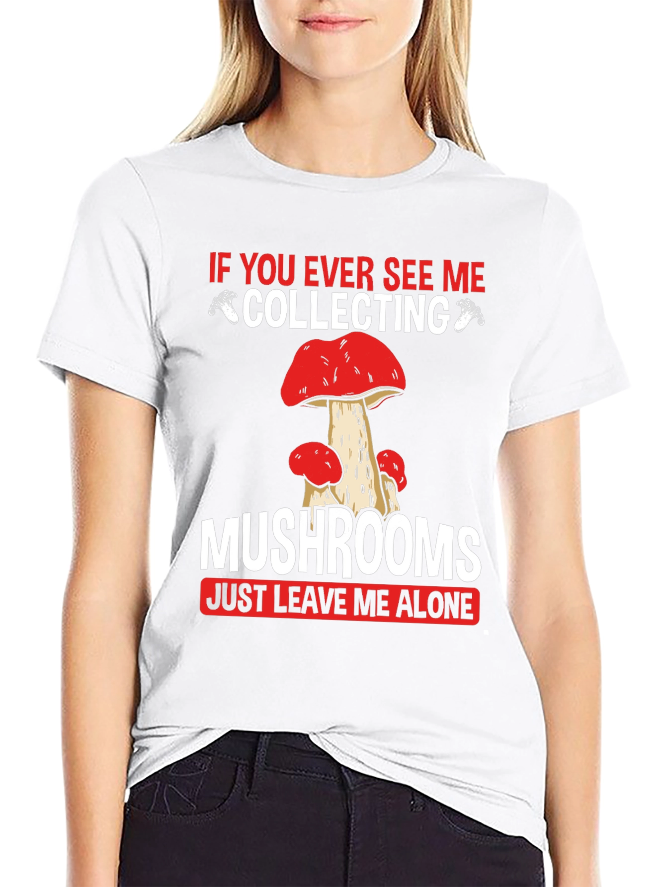 Mushroom Collecting T-Shirt - Leave Me Alone