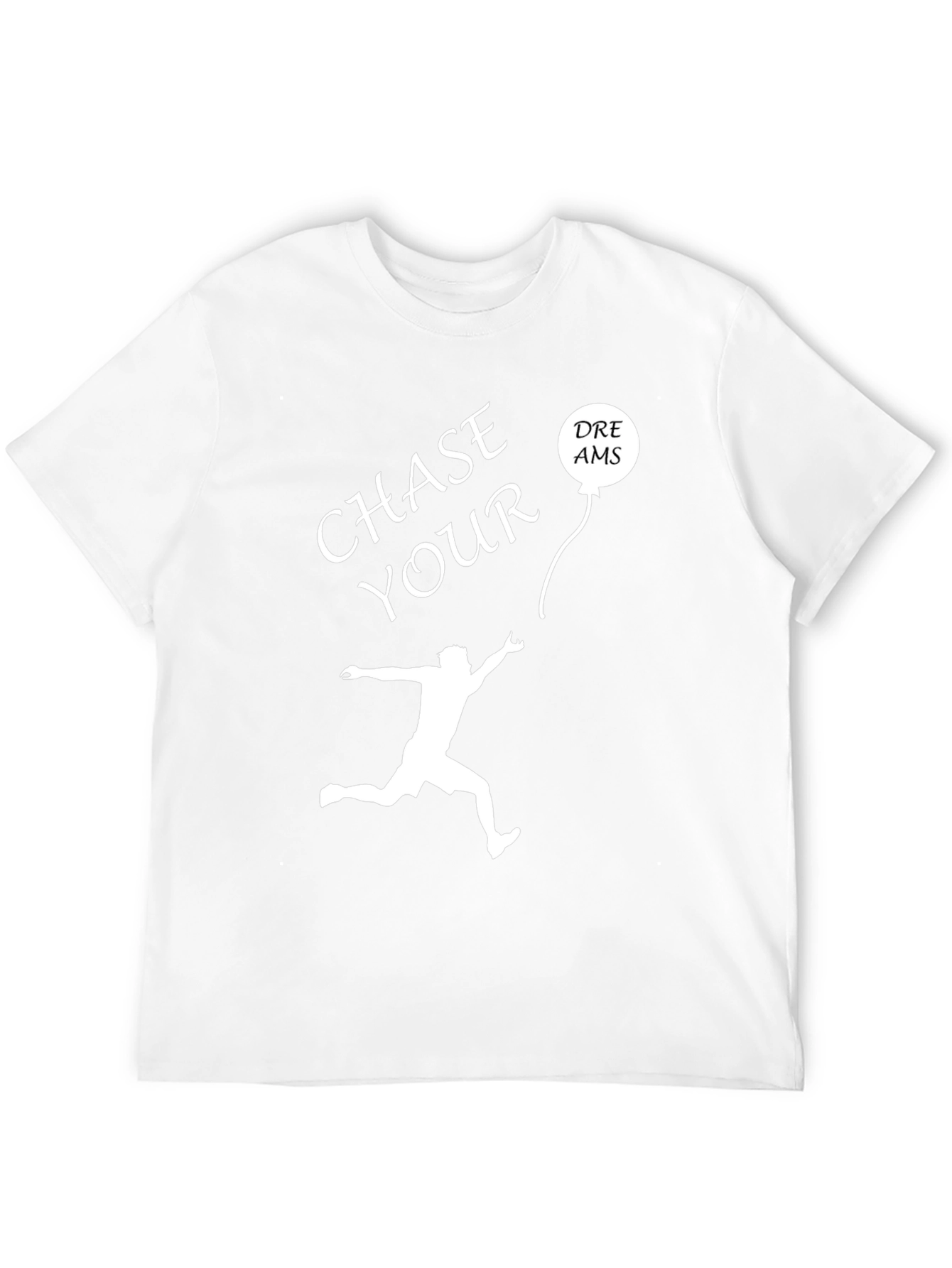 Chase Your Dreams Graphic Tee - Motivational Black T-Shirt