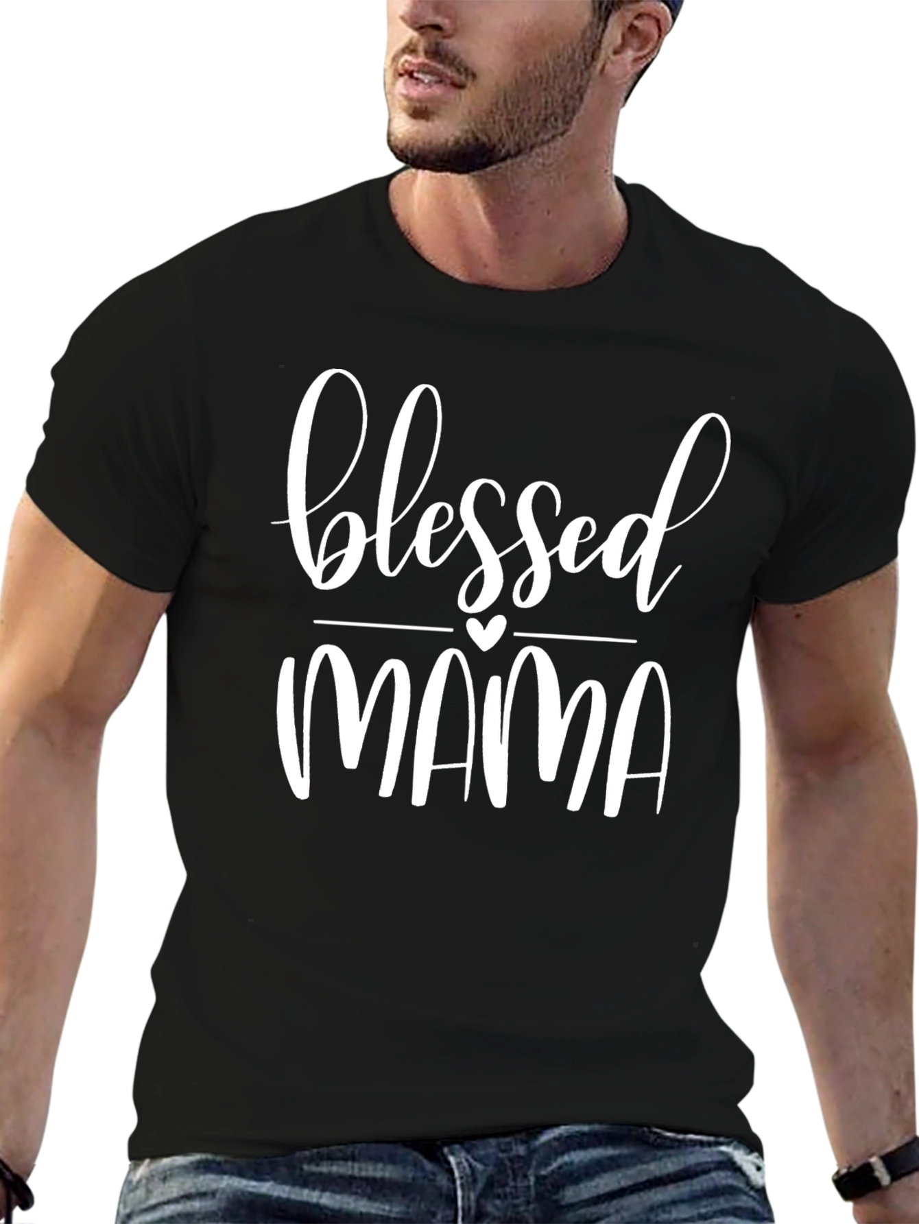 Blessed Mama Black T-Shirt