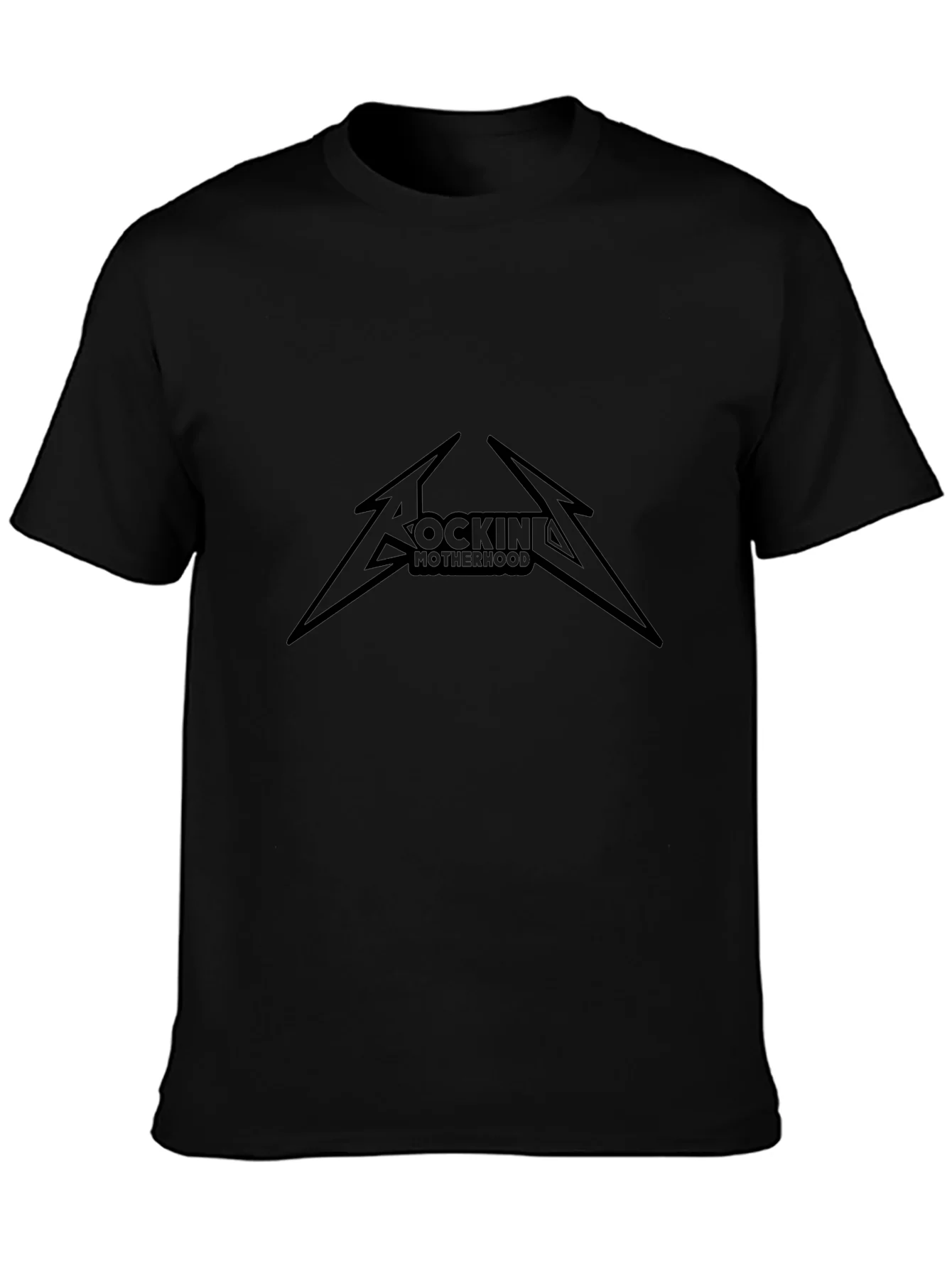 Rockin Motherhood T-Shirt - Black Graphic Tee