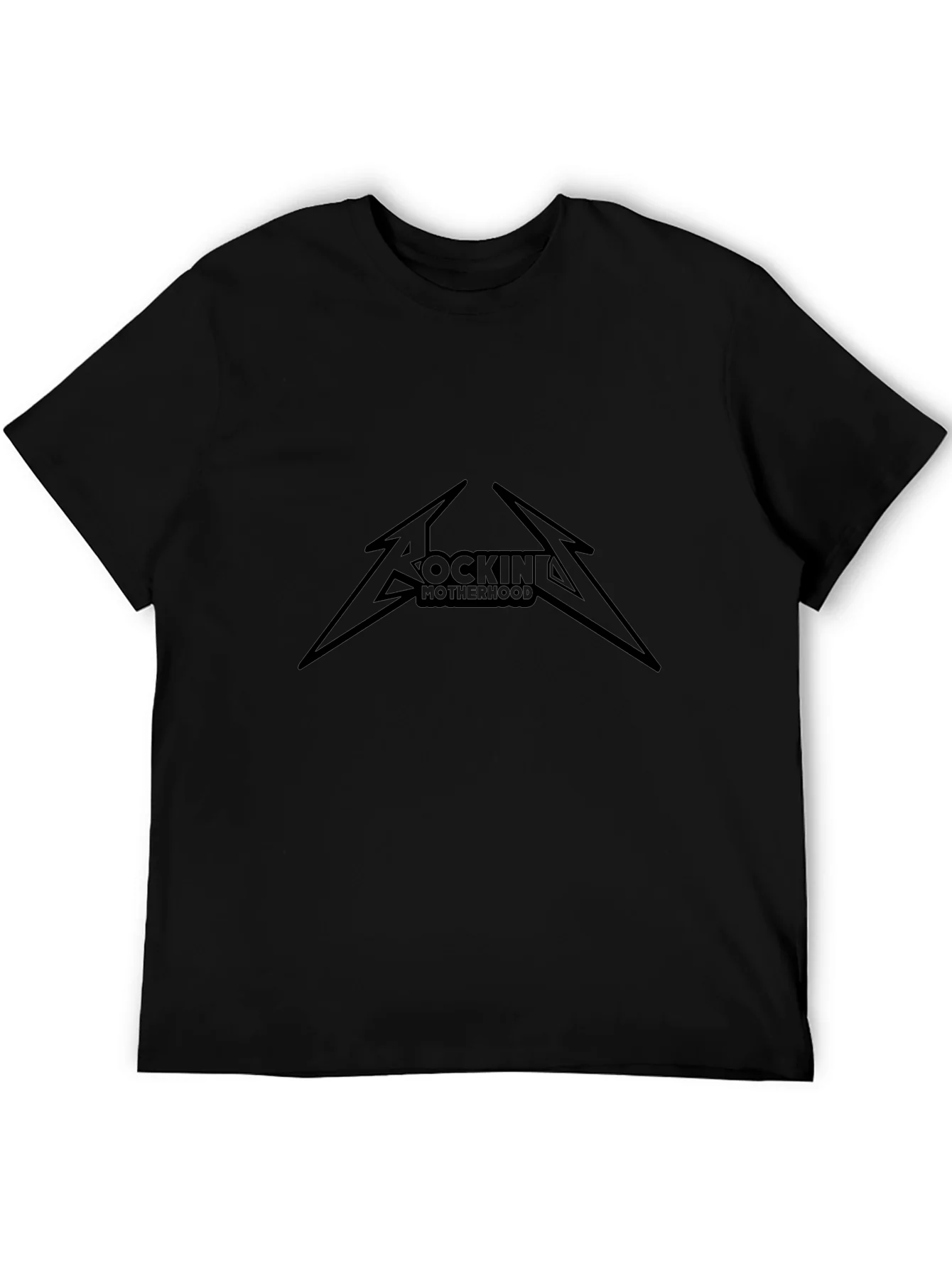 Rockin Motherhood T-Shirt - Black Graphic Tee