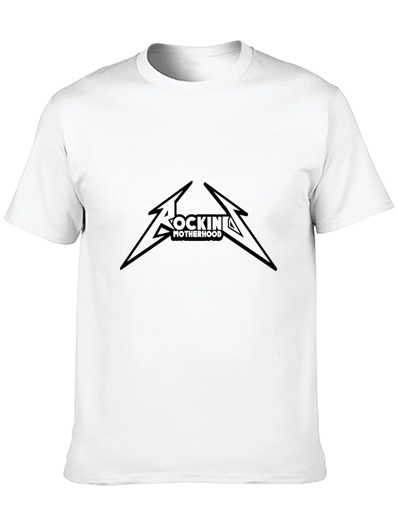 Rockin Motherhood T-Shirt - Black Graphic Tee