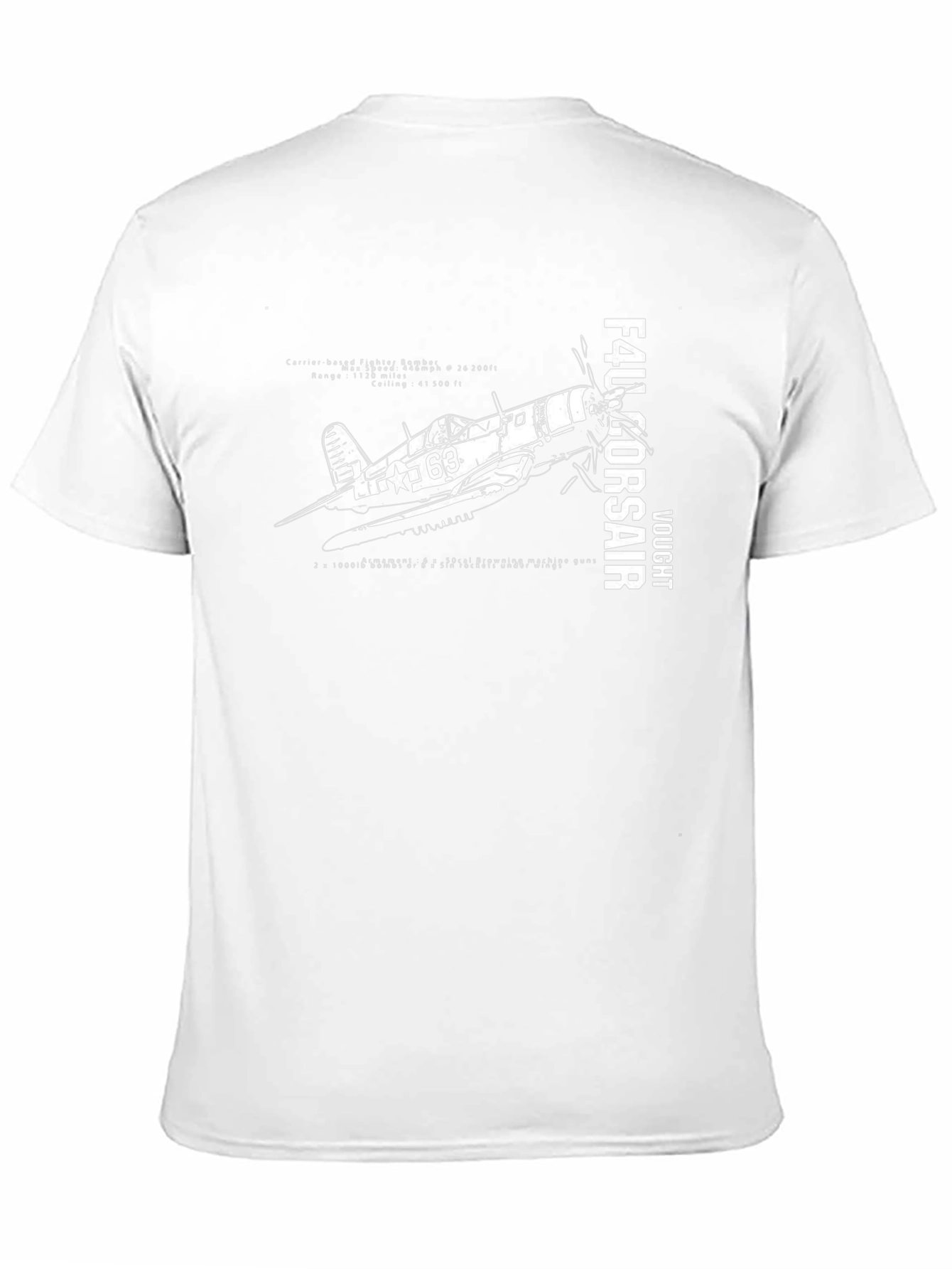 F4U Corsair Graphic T-Shirt - Black