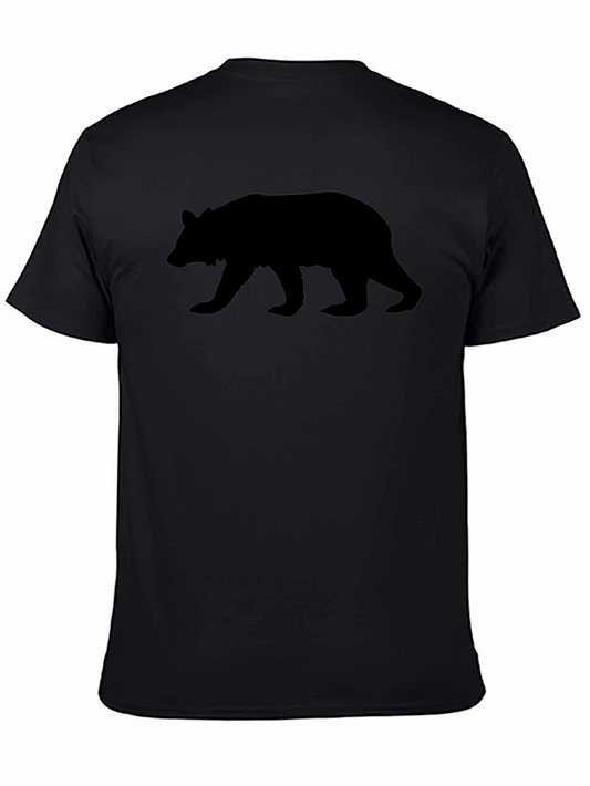 Bear Silhouette Black T-Shirt