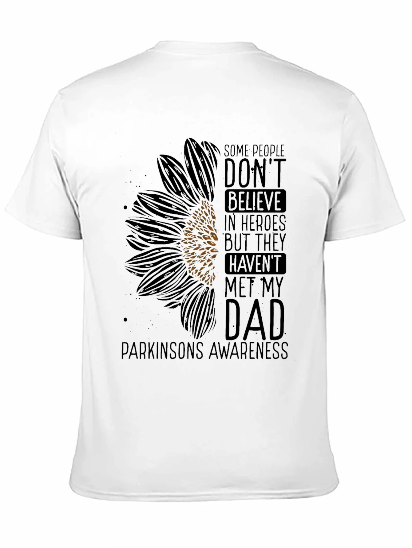 Parkinsons Awareness Sunflower Graphic Tee