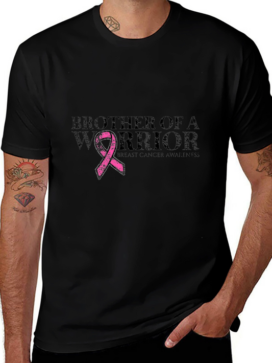 Brother of a Warrior Breast Cancer Awareness T-Shirt