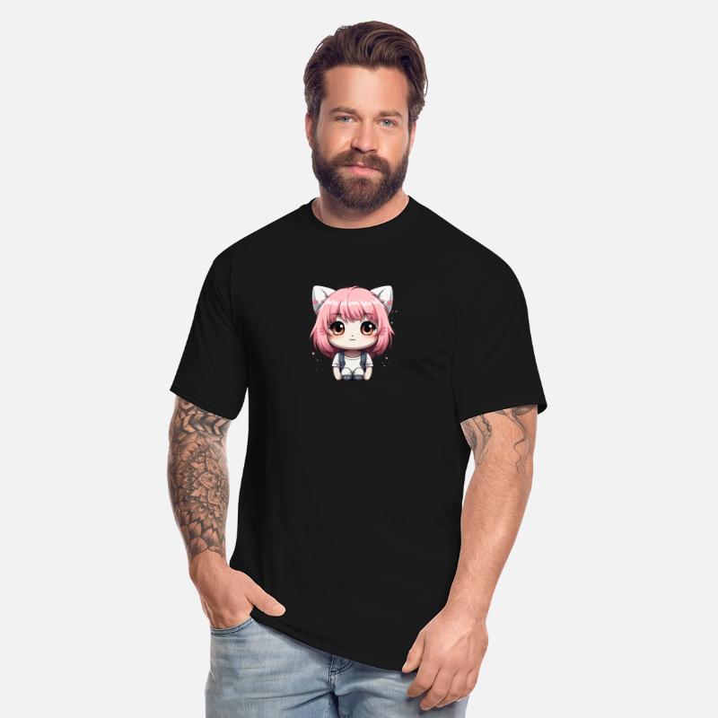 kawaii cat face with cat head