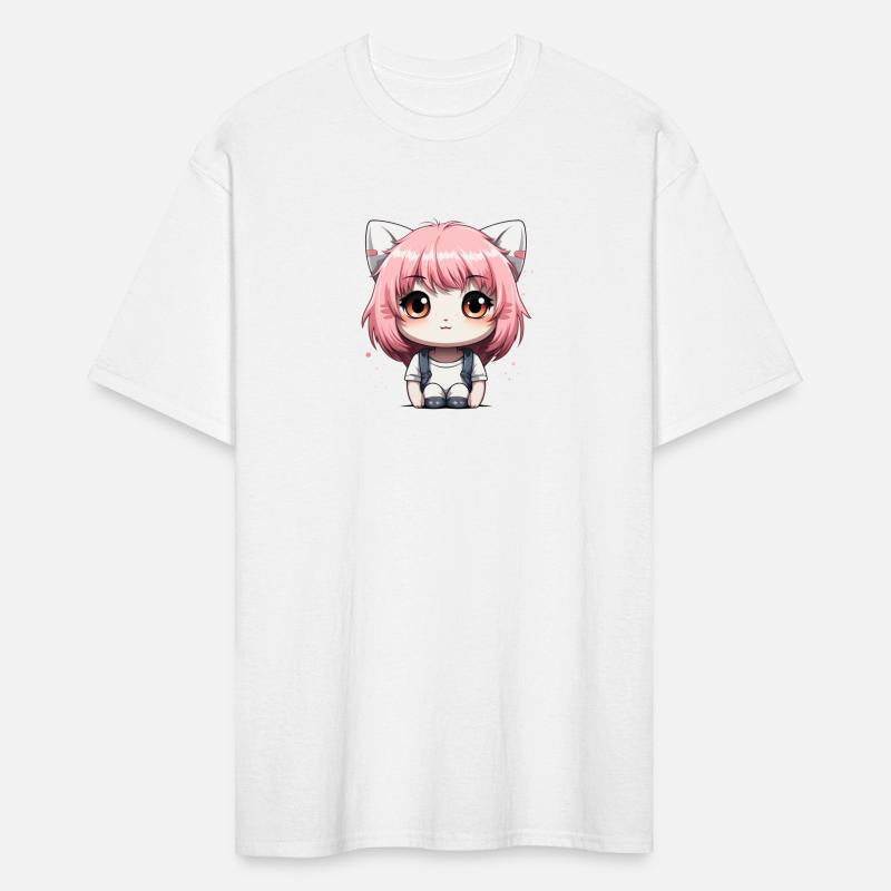 kawaii cat face with cat head