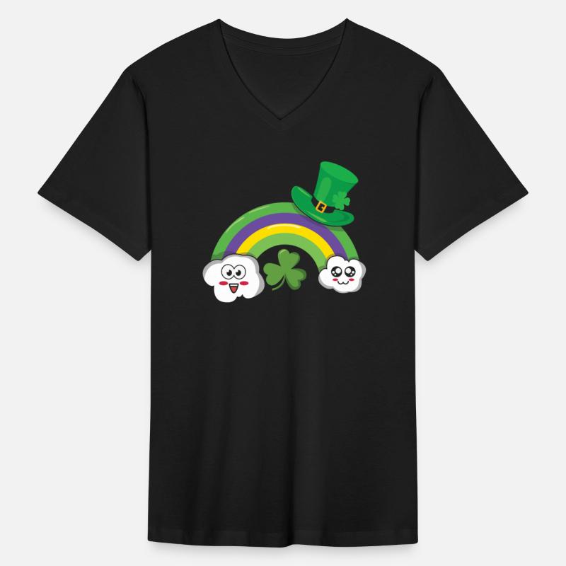 Kawaii Clouds Rainbow Happy Saint Patrick Day
