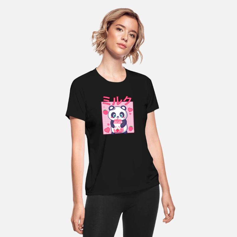 Kawaii Panda Strawberry Milk Shake Carton Japanese