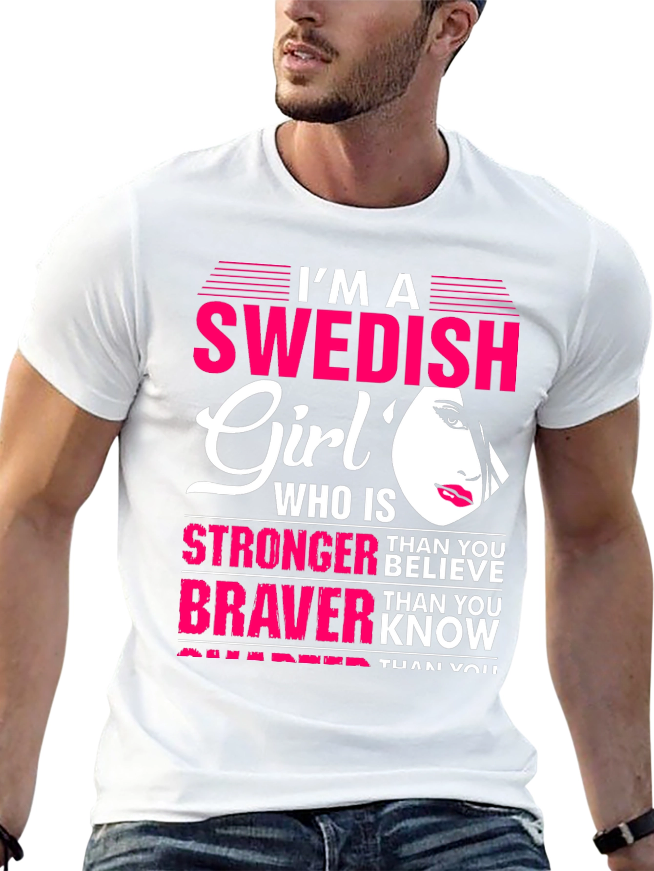 Swedish Girl Graphic Tee - Strong & Brave