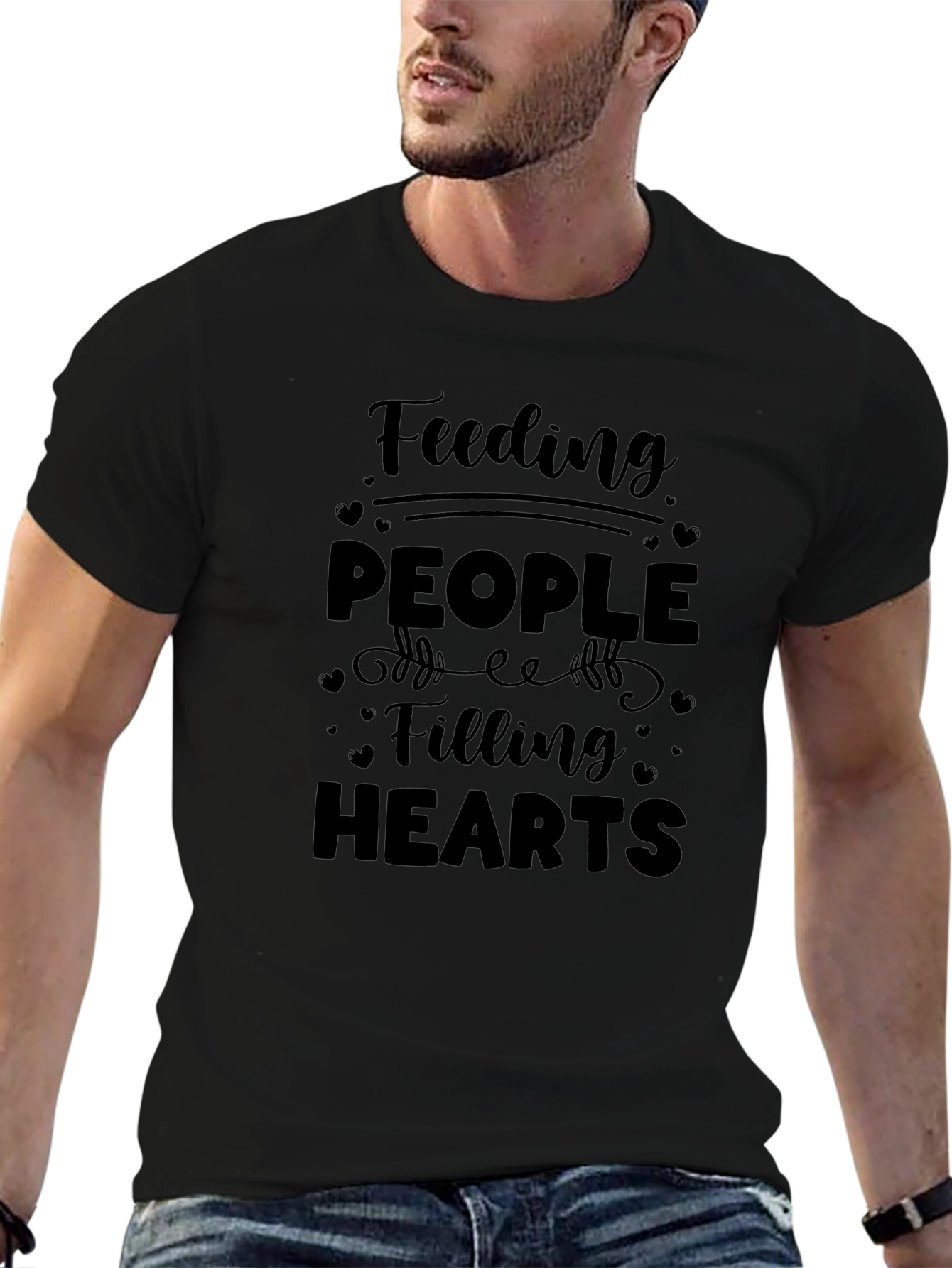 Feeding People Filling Hearts Graphic Tee