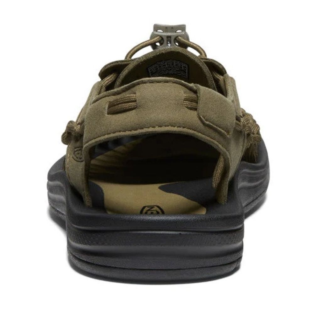 Keen Men's Uneek in Dark Olive/Black