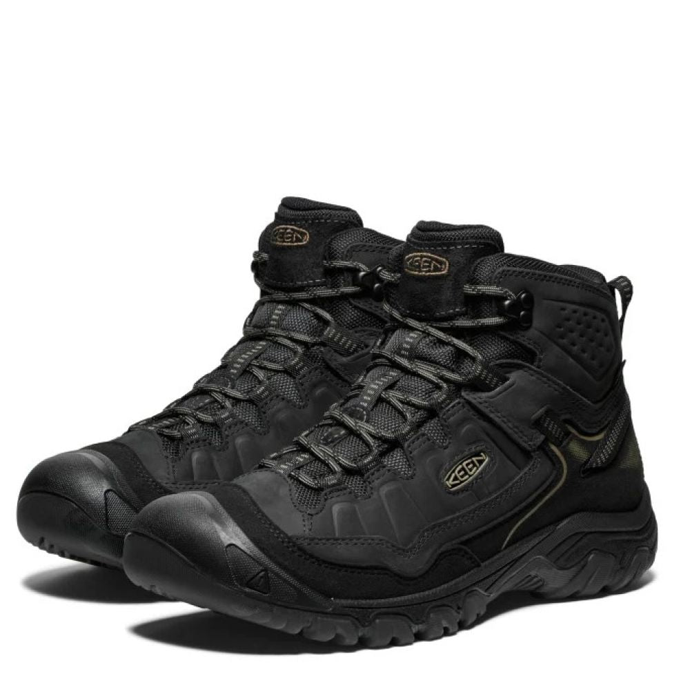 Keen Men's Targhee IV Waterproof Hiking Boot in Triple Black
