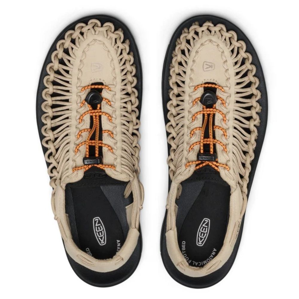 Keen Men's Uneek in Safari/Orange Peel