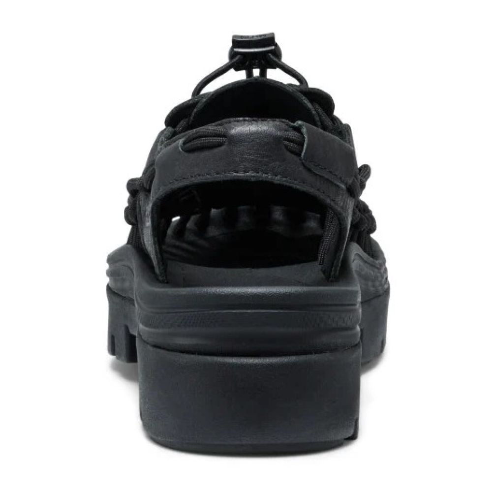 Keen Women's Uneek PLT in Black Smooth Leather