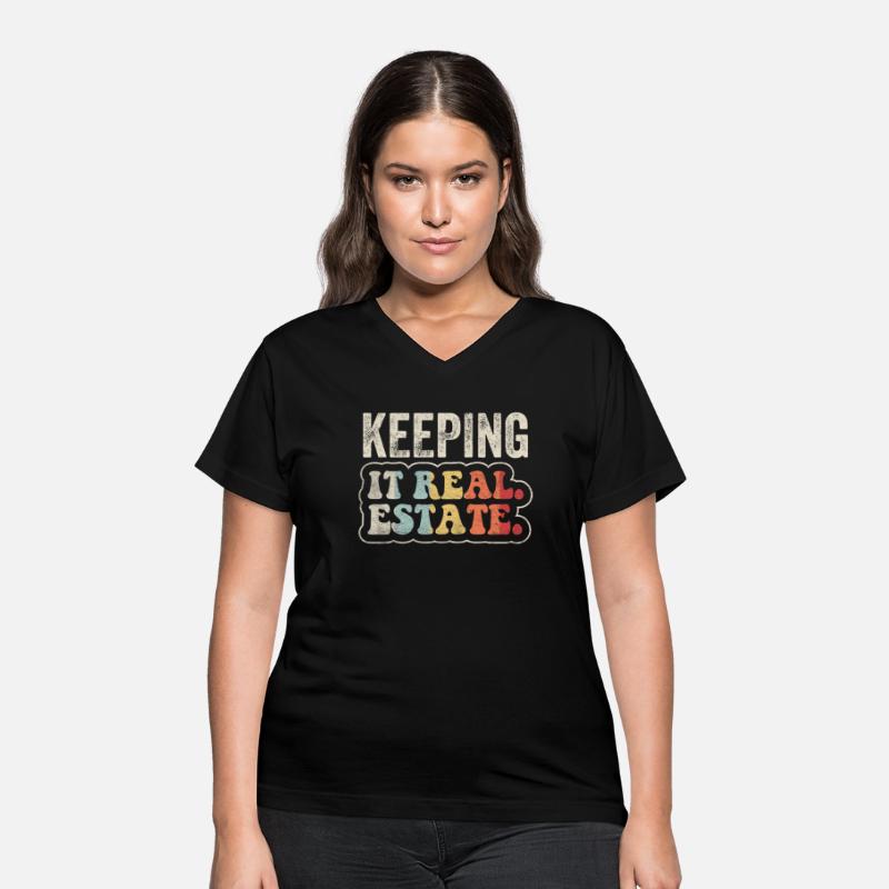 Keeping It Real Estate Realtor Agent Retro Vintage