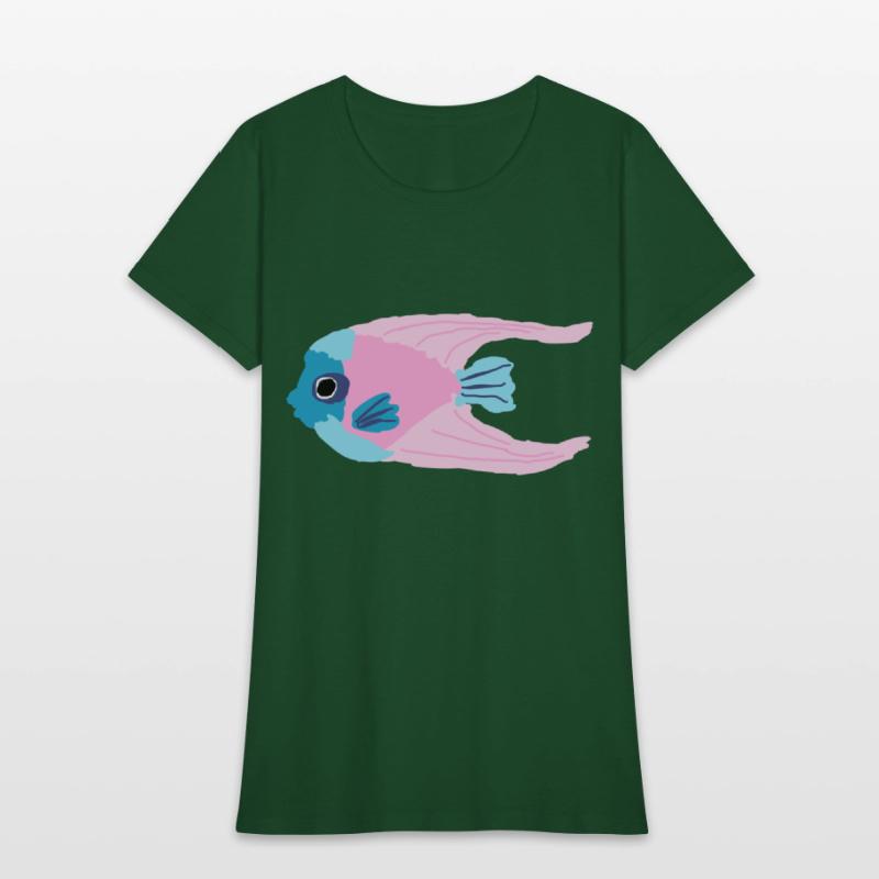Kids Doodle Cotton Candy Ocean Angel Fish