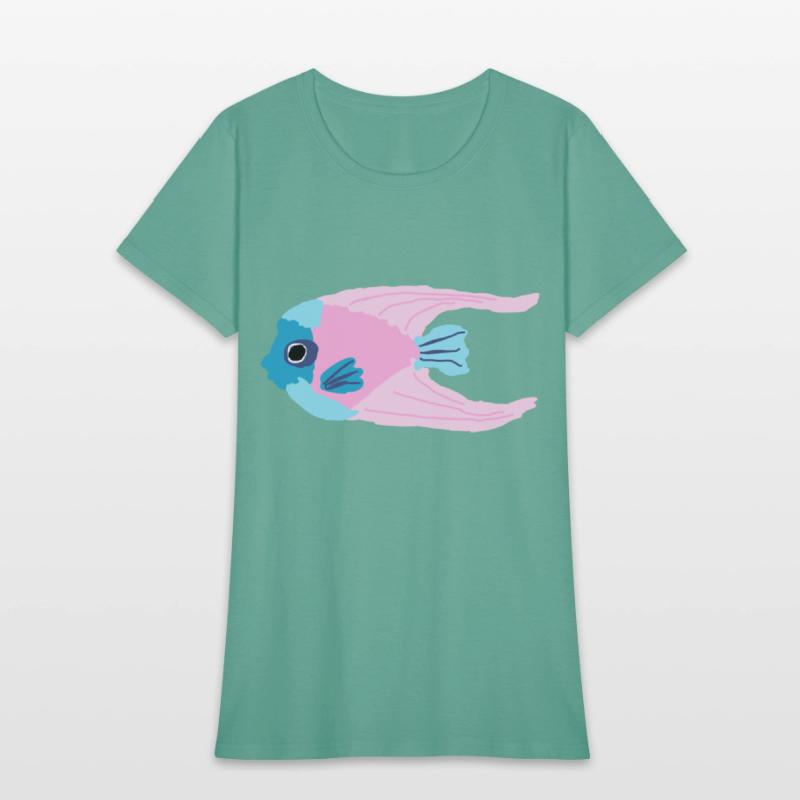 Kids Doodle Cotton Candy Ocean Angel Fish