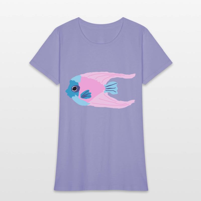 Kids Doodle Cotton Candy Ocean Angel Fish