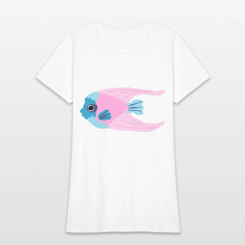 Kids Doodle Cotton Candy Ocean Angel Fish