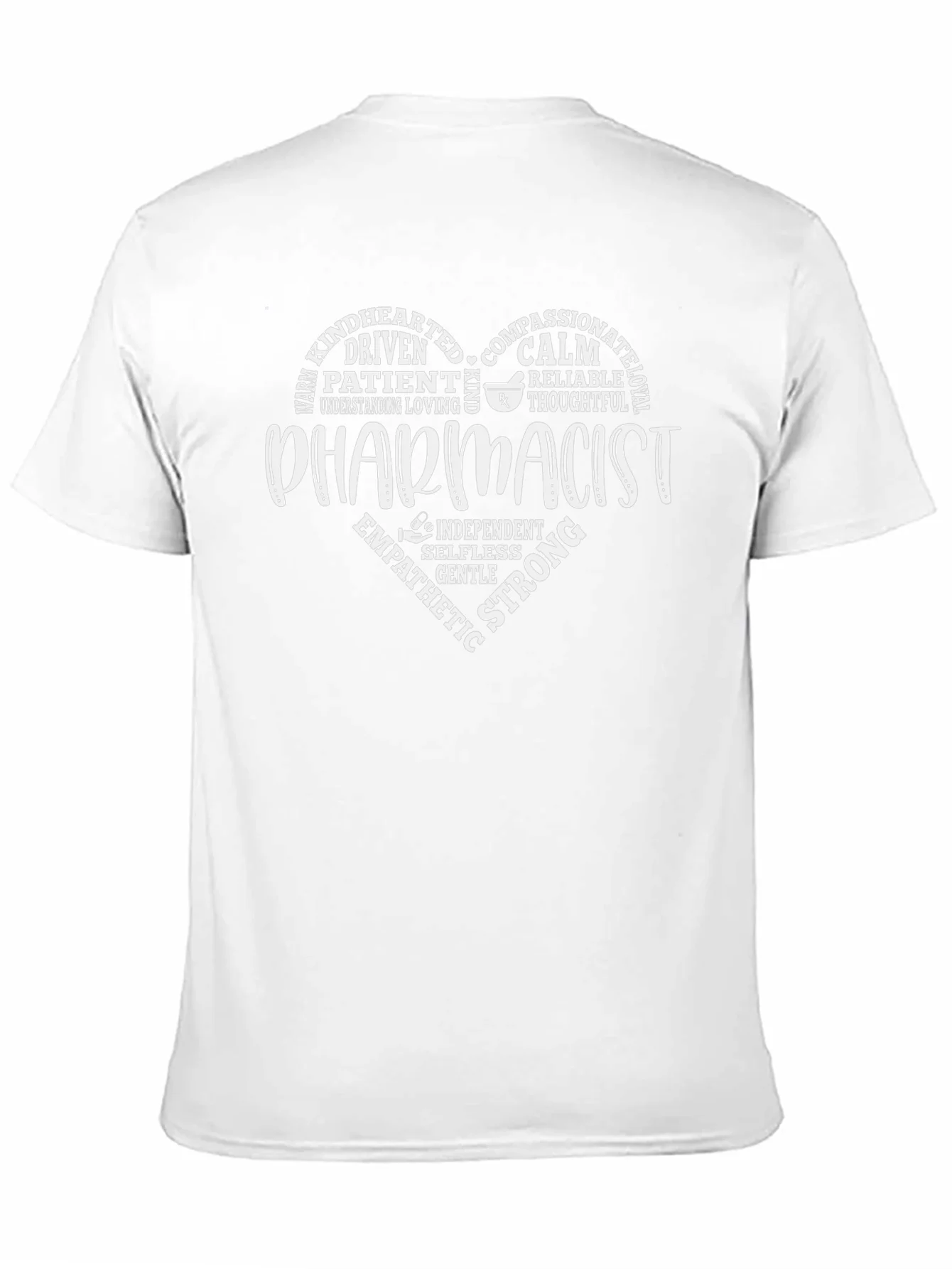 Pharmacist Heart Word Art Graphic T-Shirt